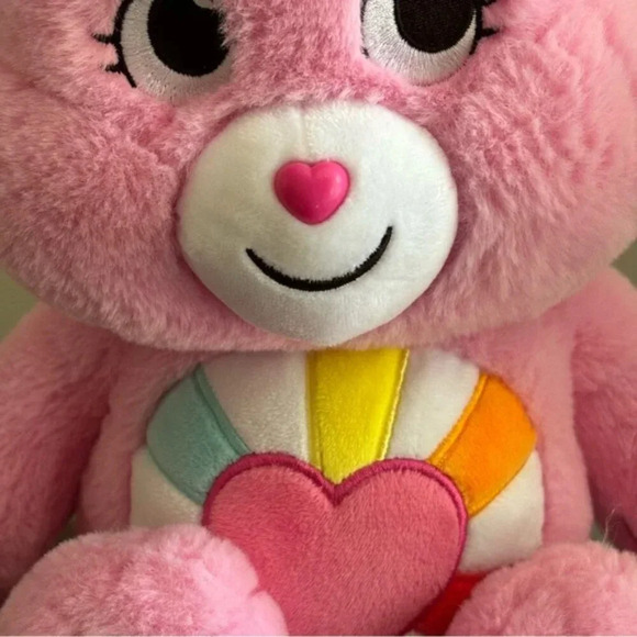 •SOLD•|Care Bears| Pink Hopeful Heart Bear Plush Toy 12” - Picture 2 of 4
